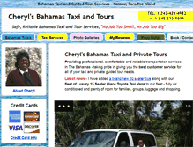 Tablet Screenshot of cherylbahamastaxiandtours.com